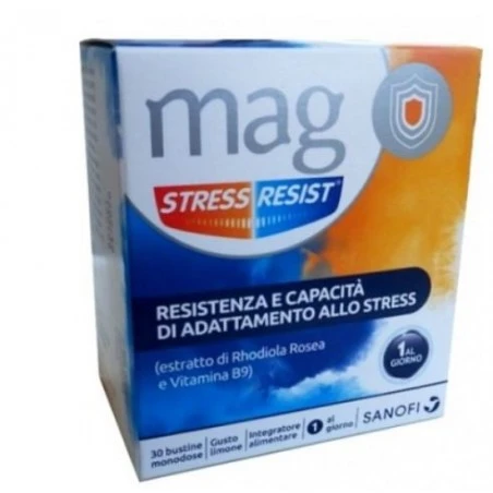 MAG STRESS RESIST INTEGRATORE DI MAGNESIO E VITAMINE 30 BUSTINE 3 MAG STRESS RESIST INTEGRATORE DI MAGNESIO E VITAMINE 30 BUSTINE