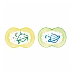 Mam Succhietto 16+ Night Silikonseta 2 Pezzi