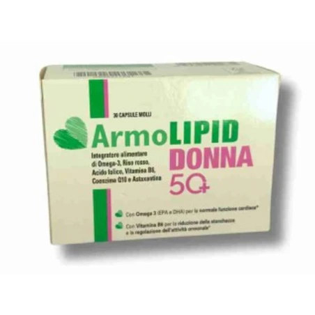 Meda Pharma Armolipid Donna 50+ 30 Capsule Molli 3 Meda Pharma Armolipid Donna 50+ 30 Capsule Molli
