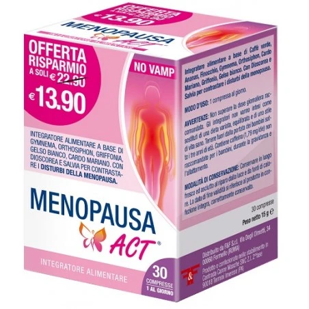 Menopausa Act 30 Compresse 3 Menopausa Act 30 Compresse