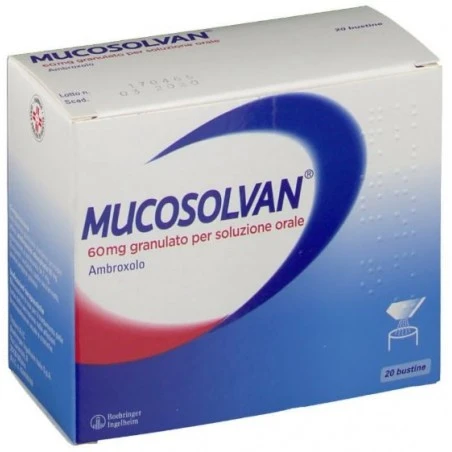MUCOSOLVAN GRANULATO 20 BUSTINE 60MG 3 MUCOSOLVAN GRANULATO 20 BUSTINE 60MG
