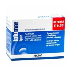 Mylan Italia Ialumar Iper 24 Flaconcini Monodose Da 5 Ml Con Soluzione Sterile Di Acqua Di Mare Ipertonica 3% E Acido Ialuoronic