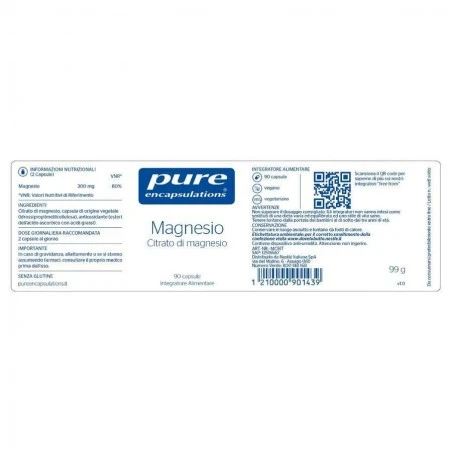 Nestle' Italiana Pure Encapsulations Magnesio 90 Capsule 4 Nestle' Italiana Pure Encapsulations Magnesio 90 Capsule - immagine 2