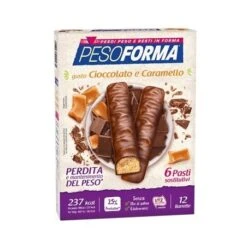 Nutrition & Sante' Italia Pesoforma Barretta Cioccolato Caramello 12 X 31 G