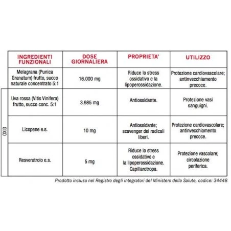 Optima Naturals Cuore Di Melograno Succo Con Oxy3 1 Litro 5 Optima Naturals Cuore Di Melograno Succo Con Oxy3 1 Litro - immagine 3