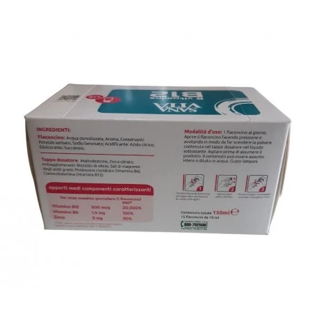 Paladin Pharma Sanavita B Vitamins B12 15 Flaconcini 4 Paladin Pharma Sanavita B Vitamins B12 15 Flaconcini - immagine 2