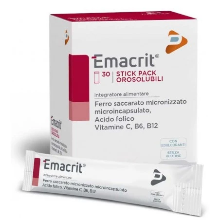 Pharma Line Emacrit Orosolubile 30 Stick Pack 3 Pharma Line Emacrit Orosolubile 30 Stick Pack
