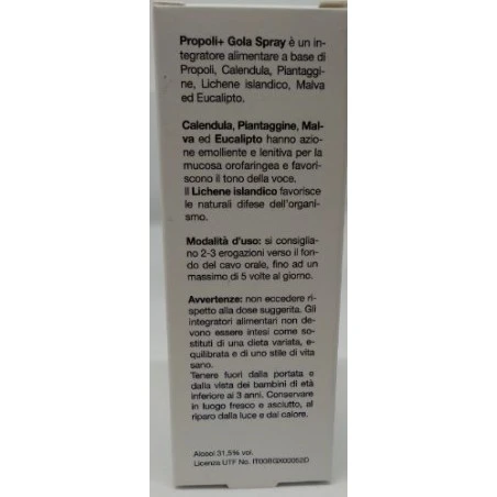 Propoli Gola Spray 30ml By Farmaciapoint 4 Propoli Gola Spray 30ml By Farmaciapoint - immagine 2