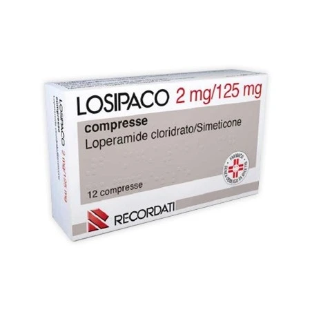 Recordati Losipaco 12 Compresse 2 Mg + 125 Mg 3 Recordati Losipaco 12 Compresse 2 Mg + 125 Mg