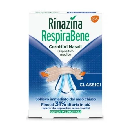 RINAZINA RESPIRABENE CLASSICI 30 CEROTTI 3 RINAZINA RESPIRABENE CLASSICI 30 CEROTTI