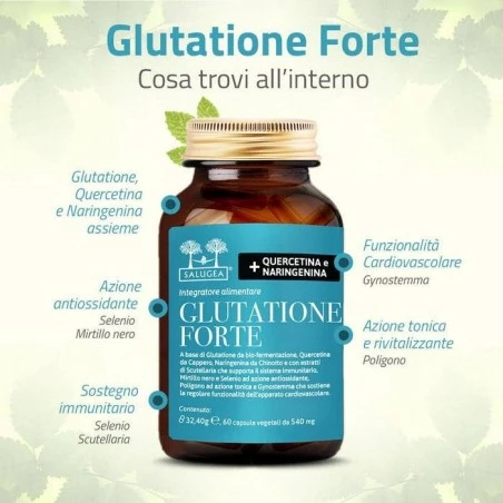 Salugea Glutatione Forte 60 Capsule 5 Salugea Glutatione Forte 60 Capsule - immagine 3
