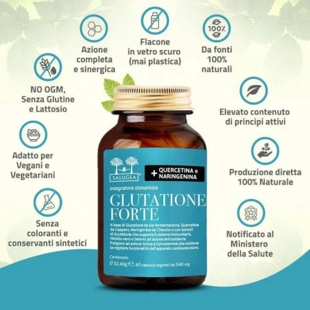 Salugea Glutatione Forte 60 Capsule 7 Salugea Glutatione Forte 60 Capsule - immagine 5