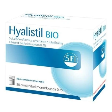 Sifi Hyalistil Bio Pf Soluzione Oftalmica Phosphate Free Monodose A Base Di Acido Ialuronico 0,2% 30 Flaconcini 0,25 Ml 3 Sifi Hyalistil Bio Pf Soluzione Oftalmica Phosphate Free Monodose A Base Di Acido Ialuronico 0,2% 30 Flaconcini 0,25 Ml