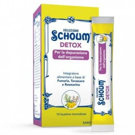 SOLUZIONE SCHOUM DETOX 14 BUSTINE 3 SOLUZIONE SCHOUM DETOX 14 BUSTINE
