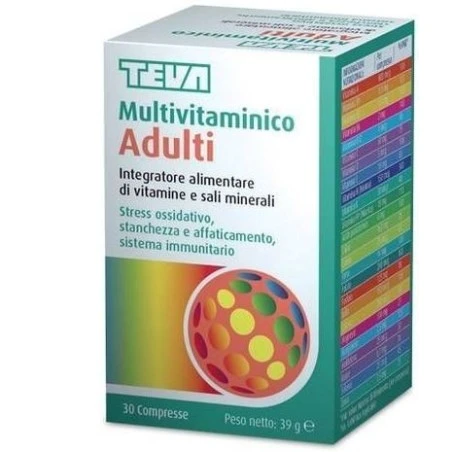 Teva Italia Multivitaminico Adulti Teva 30 Compresse 30 G 3 Teva Italia Multivitaminico Adulti Teva 30 Compresse 30 G