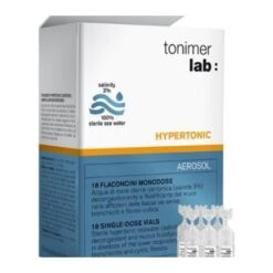 Tonimer Lab Hypertonic Aerosol Monodose 18 Flaconi 3 Ml