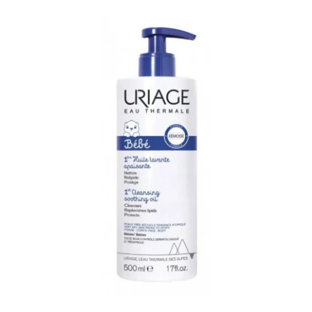 URIAGE BEBE' PREMIERE HUILE LAVANTE APAISANTE 500 ML 3 URIAGE BEBE' PREMIERE HUILE LAVANTE APAISANTE 500 ML