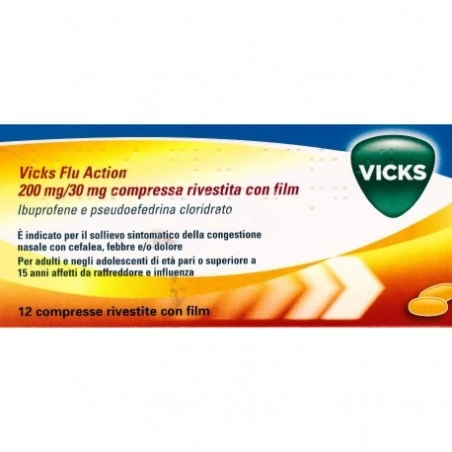 Vicks Fluaction12cpr200+30mg 3 Vicks Fluaction12cpr200+30mg
