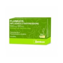 Zambon Italia Fluimucl Influenza E Raffreddore 500 Mg/ 60 Mg Granulato Per Soluzione Orale